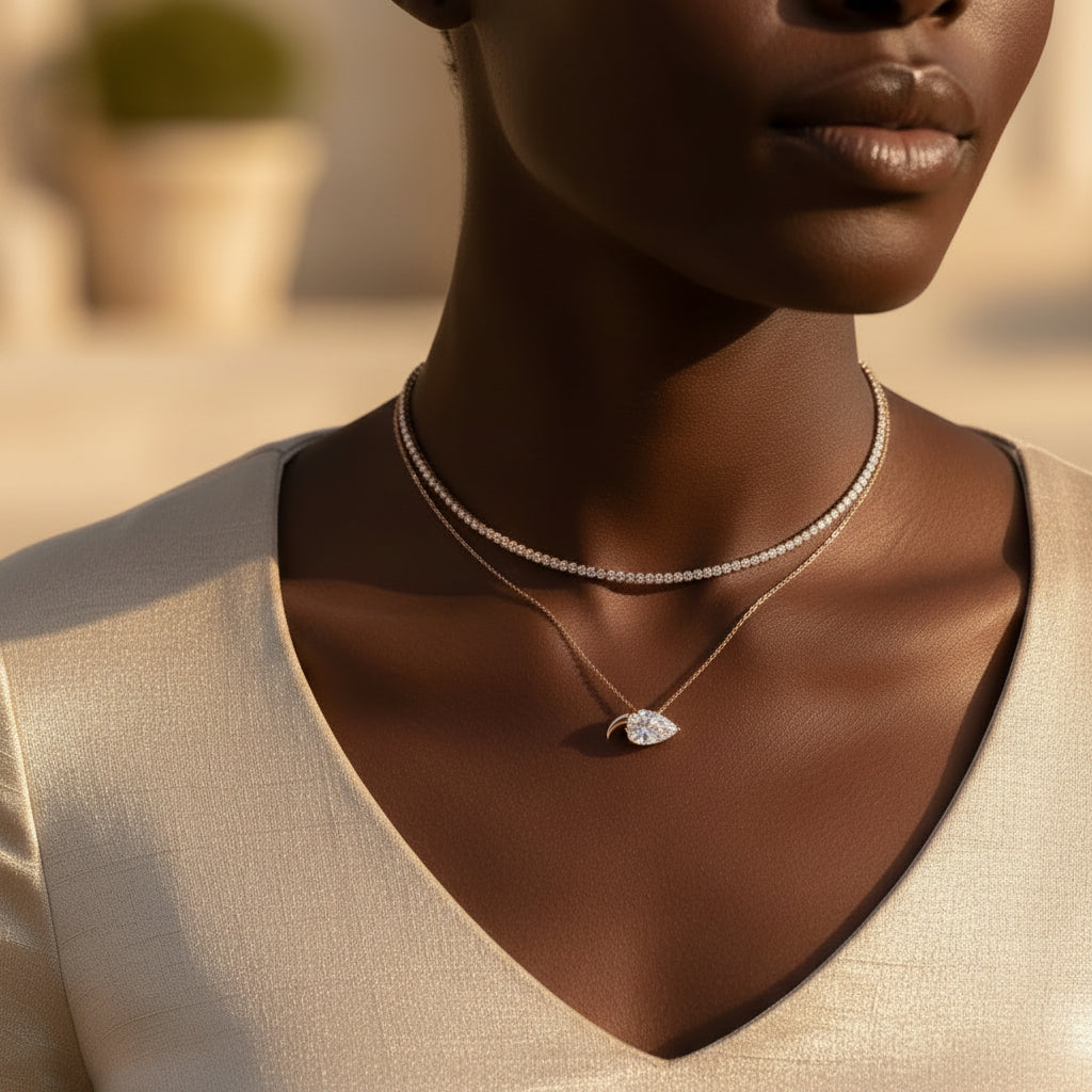 Lume Pear Necklace