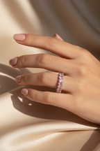Blush Oval Eternity Ring
