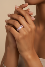 Blush Oval Eternity Ring